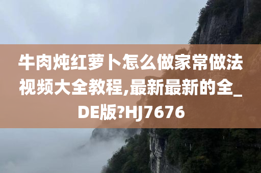 牛肉炖红萝卜怎么做家常做法视频大全教程,最新最新的全_DE版?HJ7676