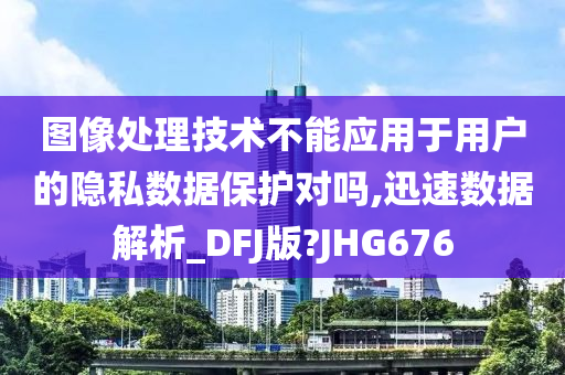 图像处理技术不能应用于用户的隐私数据保护对吗,迅速数据解析_DFJ版?JHG676