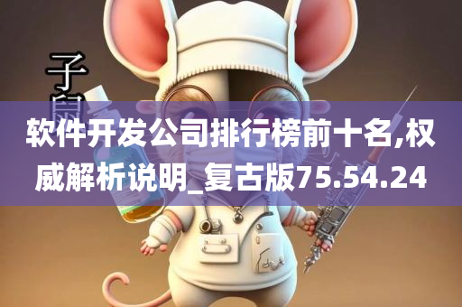 软件开发公司排行榜前十名,权威解析说明_复古版75.54.24