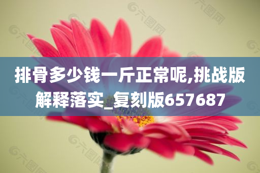 排骨多少钱一斤正常呢,挑战版解释落实_复刻版657687