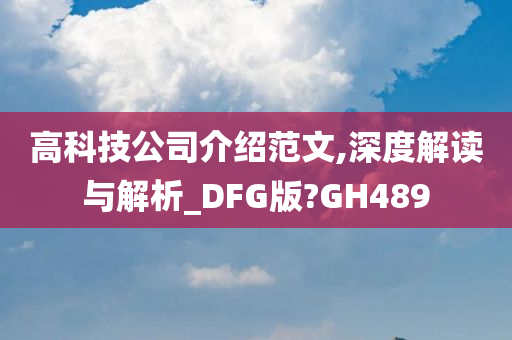 高科技公司介绍范文,深度解读与解析_DFG版?GH489