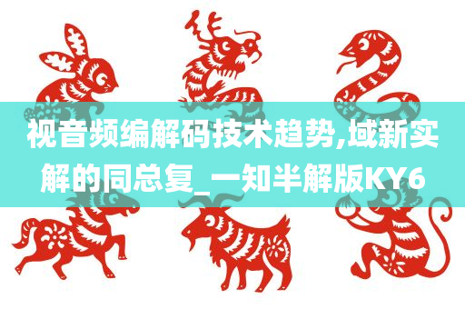 视音频编解码技术趋势,域新实解的同总复_一知半解版KY6