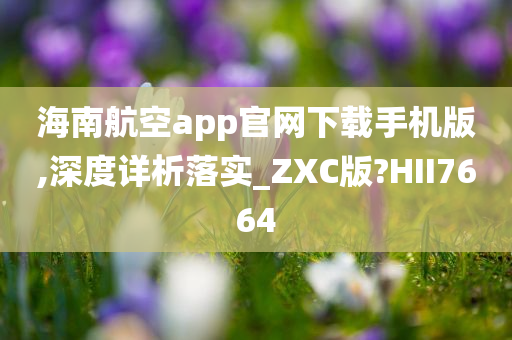 海南航空app官网下载手机版,深度详析落实_ZXC版?HII7664