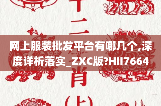 网上服装批发平台有哪几个,深度详析落实_ZXC版?HII7664