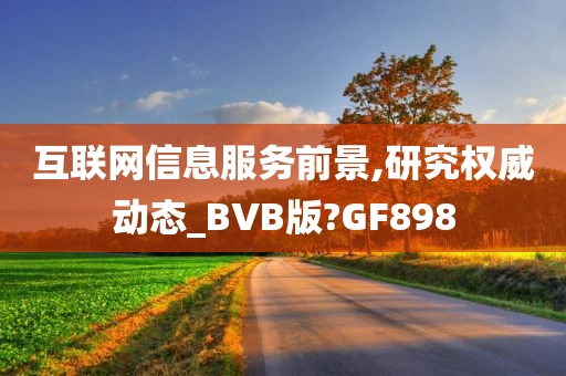 互联网信息服务前景,研究权威动态_BVB版?GF898