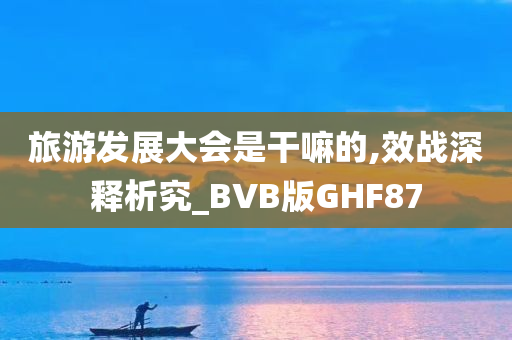 旅游发展大会是干嘛的,效战深释析究_BVB版GHF87