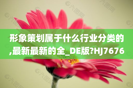 形象策划属于什么行业分类的,最新最新的全_DE版?HJ7676