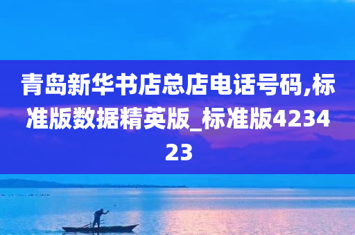 青岛新华书店总店电话号码,标准版数据精英版_标准版423423