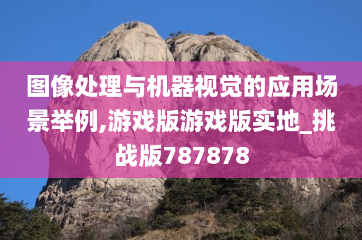 图像处理与机器视觉的应用场景举例,游戏版游戏版实地_挑战版787878