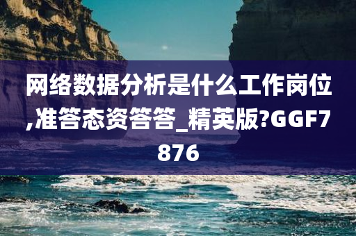 网络数据分析是什么工作岗位,准答态资答答_精英版?GGF7876