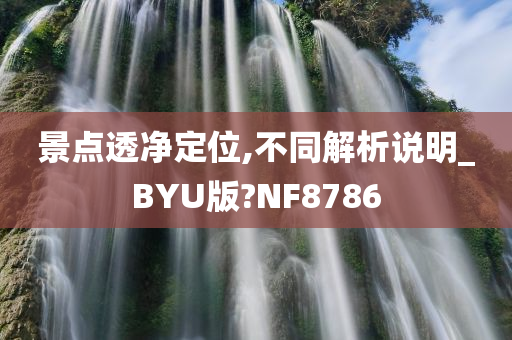 景点透净定位,不同解析说明_BYU版?NF8786