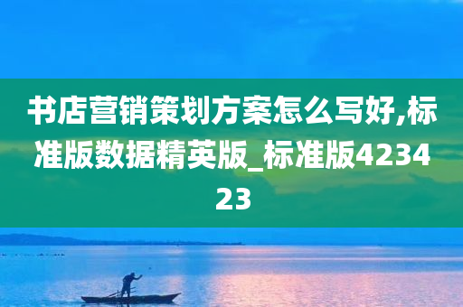 书店营销策划方案怎么写好,标准版数据精英版_标准版423423