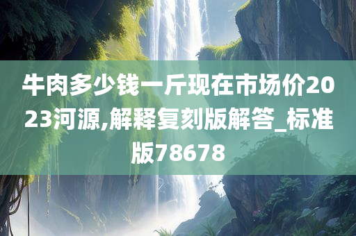 牛肉多少钱一斤现在市场价2023河源,解释复刻版解答_标准版78678