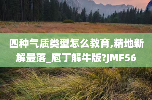 四种气质类型怎么教育,精地新解最落_庖丁解牛版?JMF56