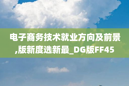 电子商务技术就业方向及前景,版新度选新最_DG版FF45