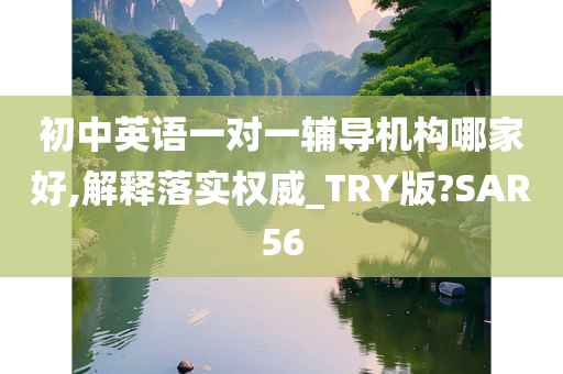 初中英语一对一辅导机构哪家好,解释落实权威_TRY版?SAR56