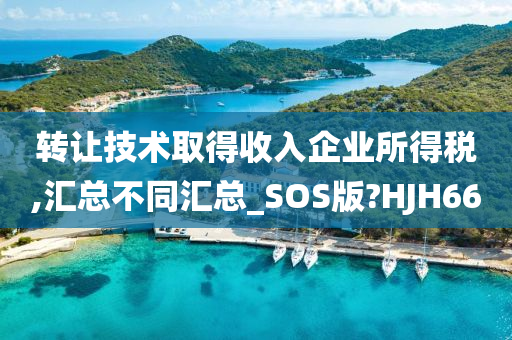 转让技术取得收入企业所得税,汇总不同汇总_SOS版?HJH66