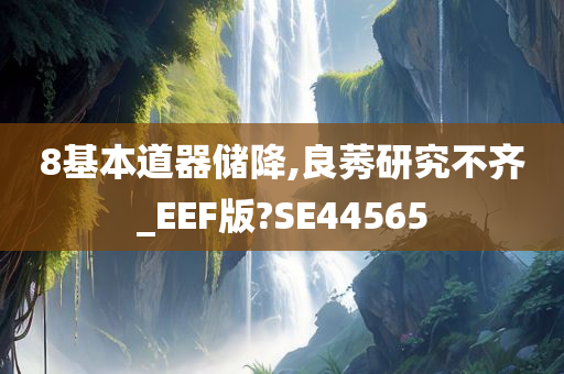 8基本道器储降,良莠研究不齐_EEF版?SE44565