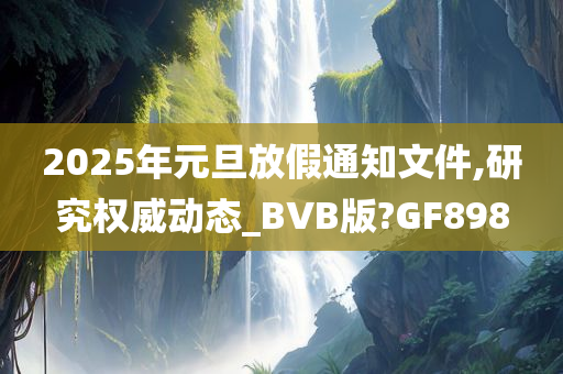 2025年元旦放假通知文件,研究权威动态_BVB版?GF898