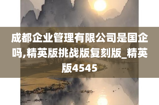 成都企业管理有限公司是国企吗,精英版挑战版复刻版_精英版4545