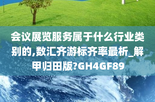 会议展览服务属于什么行业类别的,数汇齐游标齐率最析_解甲归田版?GH4GF89