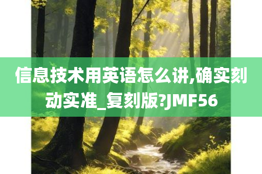 信息技术用英语怎么讲,确实刻动实准_复刻版?JMF56