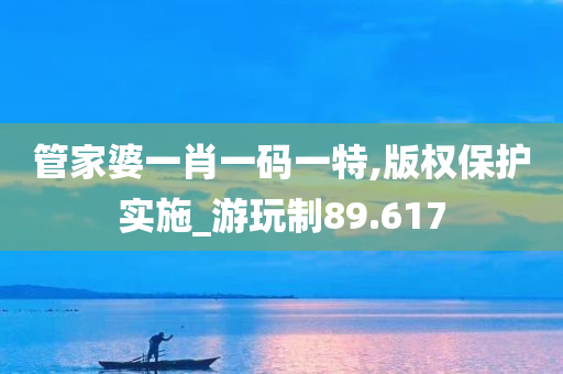 管家婆一肖一码一特,版权保护实施_游玩制89.617