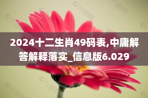 2024十二生肖49码表,中庸解答解释落实_信息版6.029