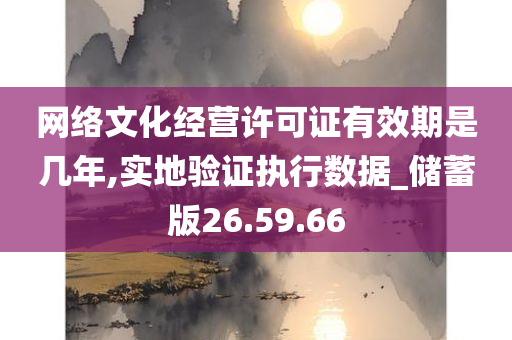 网络文化经营许可证有效期是几年,实地验证执行数据_储蓄版26.59.66