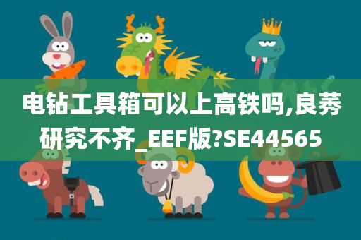 电钻工具箱可以上高铁吗,良莠研究不齐_EEF版?SE44565