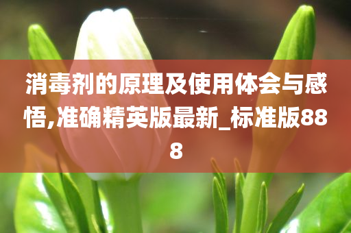 消毒剂的原理及使用体会与感悟,准确精英版最新_标准版888