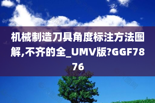 机械制造刀具角度标注方法图解,不齐的全_UMV版?GGF7876