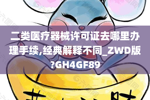 二类医疗器械许可证去哪里办理手续,经典解释不同_ZWD版?GH4GF89