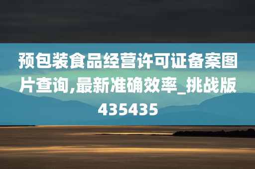 预包装食品经营许可证备案图片查询,最新准确效率_挑战版435435