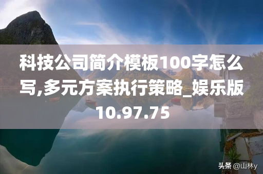 科技公司简介模板100字怎么写,多元方案执行策略_娱乐版10.97.75