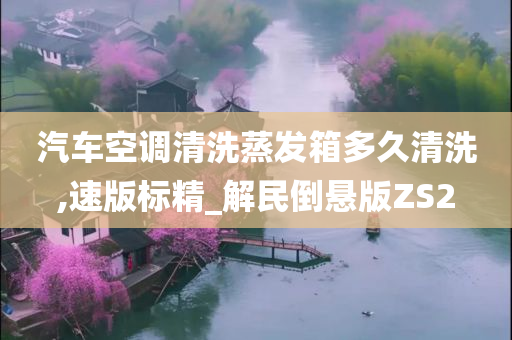 汽车空调清洗蒸发箱多久清洗,速版标精_解民倒悬版ZS2