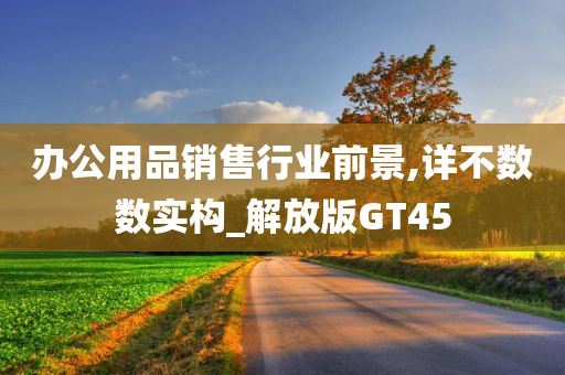 办公用品销售行业前景,详不数数实构_解放版GT45