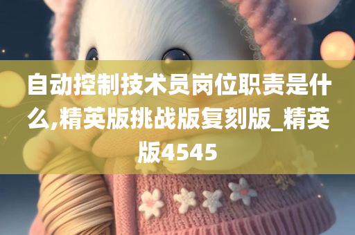 自动控制技术员岗位职责是什么,精英版挑战版复刻版_精英版4545