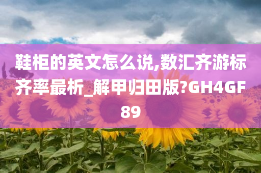 鞋柜的英文怎么说,数汇齐游标齐率最析_解甲归田版?GH4GF89