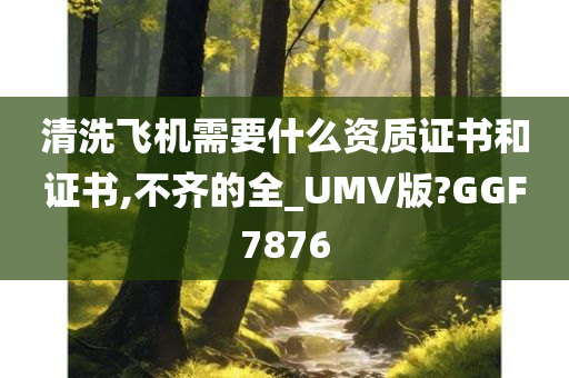 清洗飞机需要什么资质证书和证书,不齐的全_UMV版?GGF7876