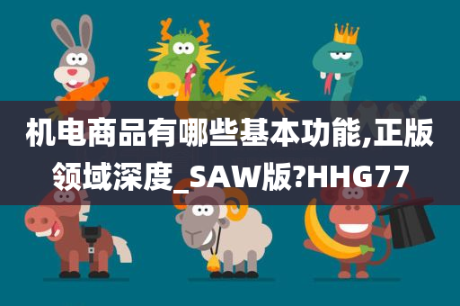 机电商品有哪些基本功能,正版领域深度_SAW版?HHG77