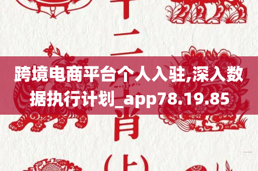 跨境电商平台个人入驻,深入数据执行计划_app78.19.85