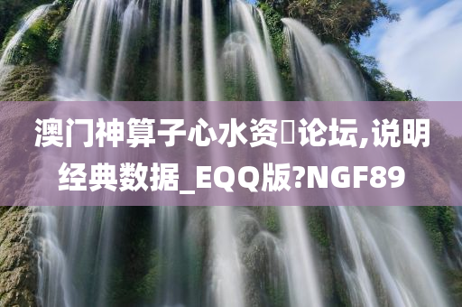 澳门神算子心水资枓论坛,说明经典数据_EQQ版?NGF89