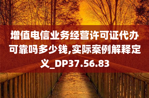 增值电信业务经营许可证代办可靠吗多少钱,实际案例解释定义_DP37.56.83