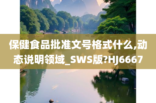 保健食品批准文号格式什么,动态说明领域_SWS版?HJ6667