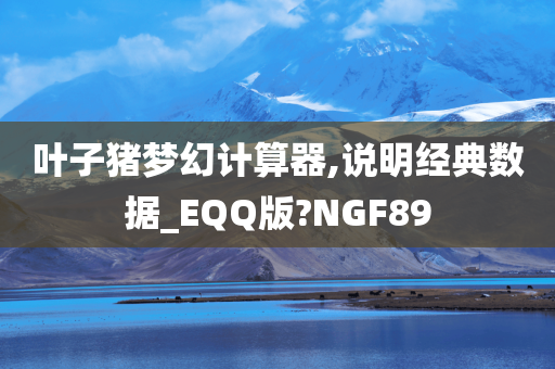 叶子猪梦幻计算器,说明经典数据_EQQ版?NGF89