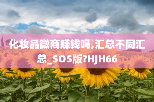 化妆品微商赚钱吗,汇总不同汇总_SOS版?HJH66