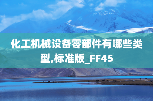 化工机械设备零部件有哪些类型,标准版_FF45