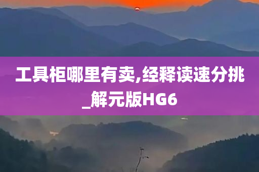 工具柜哪里有卖,经释读速分挑_解元版HG6