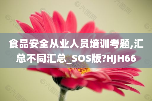 食品安全从业人员培训考题,汇总不同汇总_SOS版?HJH66